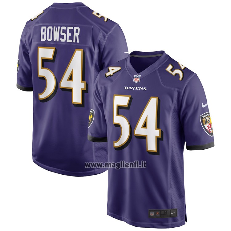 Maglia NFL Game Baltimore Ravens Tyus Bowser Viola